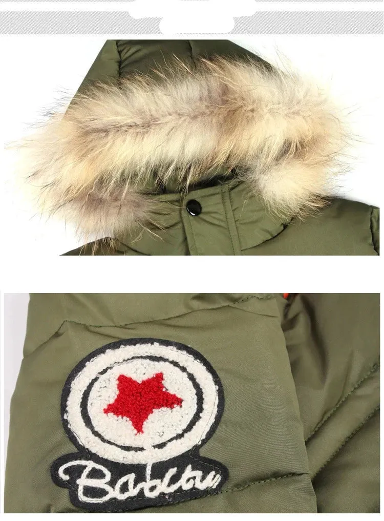 5 6 8 10 12 14 Years Big Boys Jacket Fall Winter Plus Velvet Warm Teen Kids Jackets Fashion Mid-Length Zipper Hooded Boys Coat