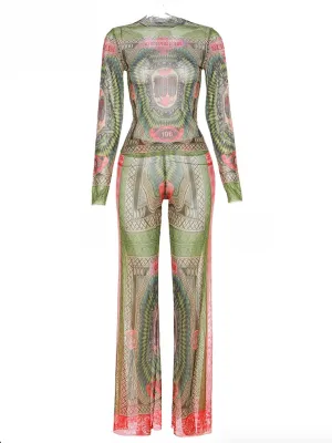 A&A Sexy Mesh Two Piece Set