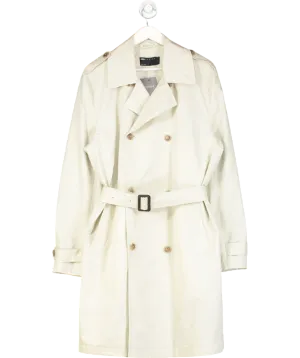 ASOS Beige Belted  Double Breasted Trench Coat UK L