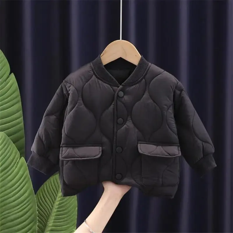Children Winter Jacket for Boys Girls Warm Top Coat Kids Thicken Velvet Jackets Baby Coats Soft Casual Outerwear
