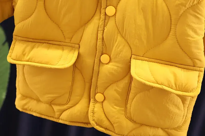 Children Winter Jacket for Boys Girls Warm Top Coat Kids Thicken Velvet Jackets Baby Coats Soft Casual Outerwear