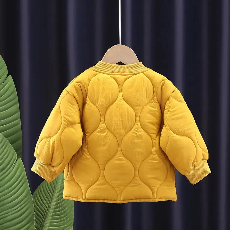Children Winter Jacket for Boys Girls Warm Top Coat Kids Thicken Velvet Jackets Baby Coats Soft Casual Outerwear