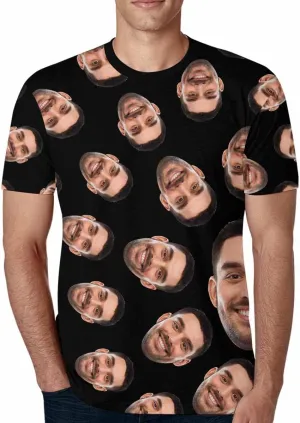 Custom T Shirts Add Your Own Custom Photo Text Name Personalized Shirt Men Boyfriend Face Printed Gifts Customized-8 Sizes