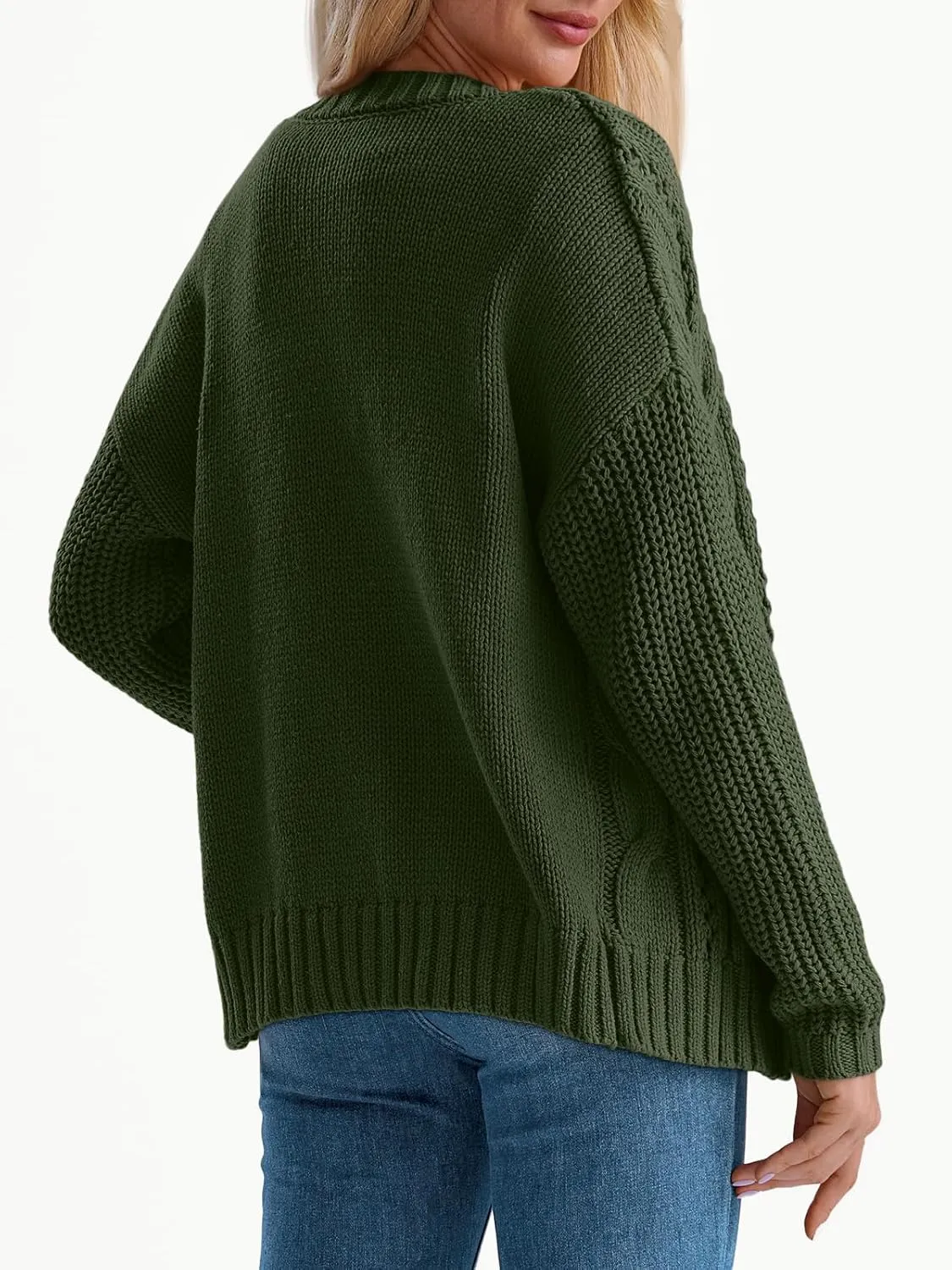 LILLUSORY Women's Cardigan Sweaters Cable Knit Crochet Cotton Fall Jackets Button Up Chunky Trendy Outfits