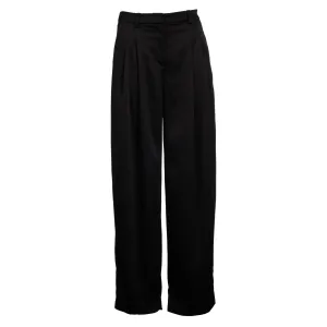 Noir Boss Pleated Trousers