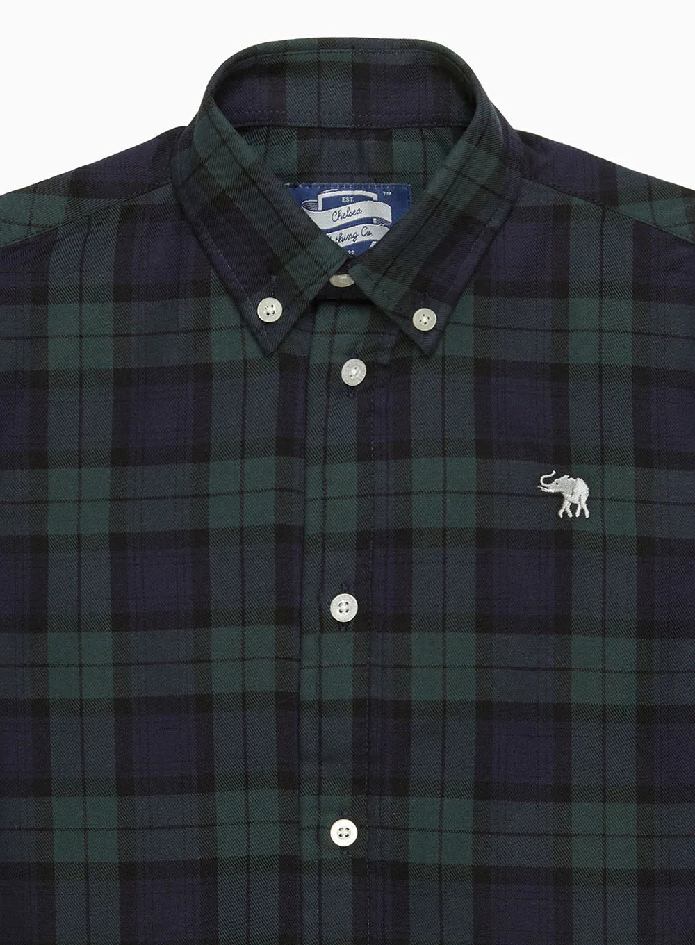 Thomas Shirt in Navy Tartan