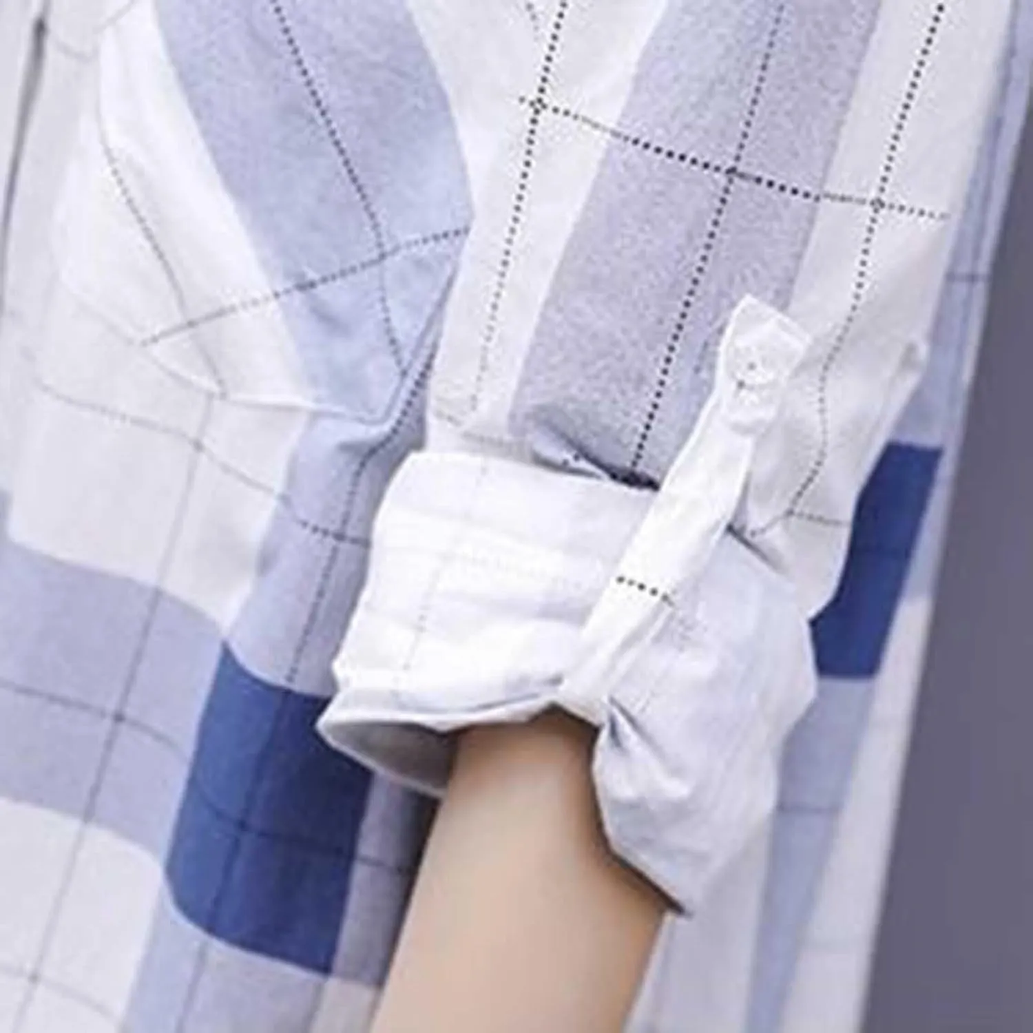 Womens Oversized Button Down Plaid Shacket Shirt Roll Up Long Sleeve Casual Boyfriend Tunic Blouse Top 2024 Fall