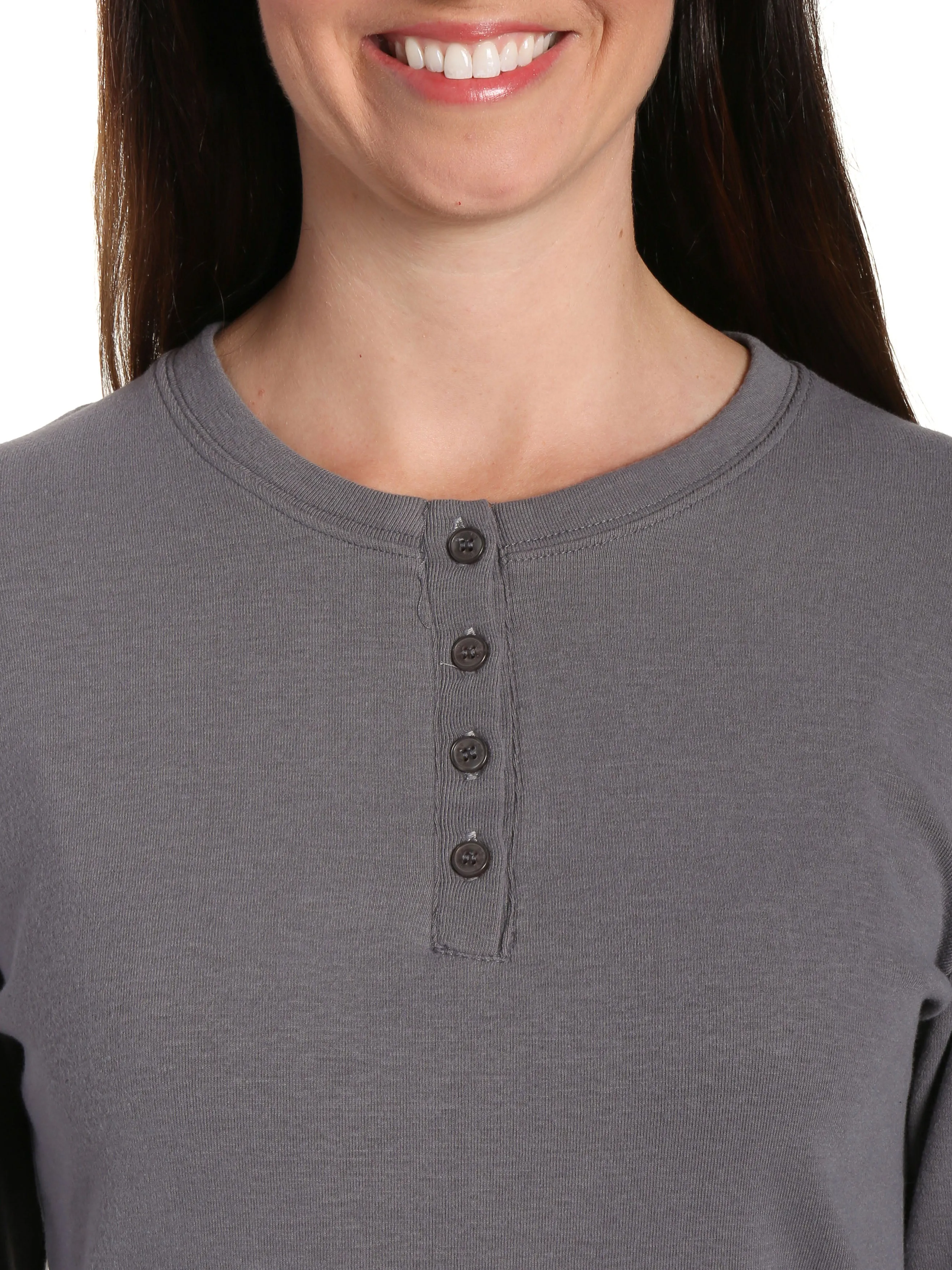 Womens Premium Cotton Flannel Loungewear Set - Twinkle Pink-Grey
